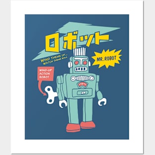 Robot Vintage toys Posters and Art